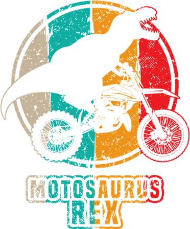 Retro Dirt Bike Motosaurus Motocross Dinosaur Dirtbike Dino Hooded Wearable Blanket