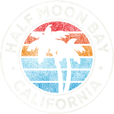 Half Moon Bay California Ca Vintage Graphic Retro 70s Polo