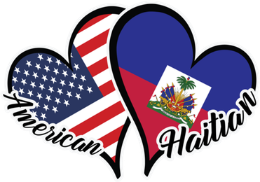 Haitian Roots American Usa Flag Heart Half Haitian Haiti Gift Bucket Hat