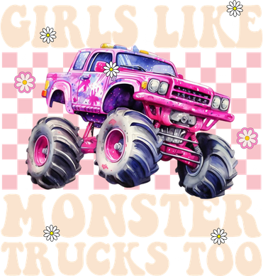 Girls Like Monster Trucks Too Women's T-Shirt