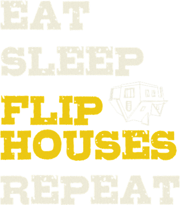 Eat Sleep Flip Houses Repeat Funny Real Estate Investor Doggie Tank