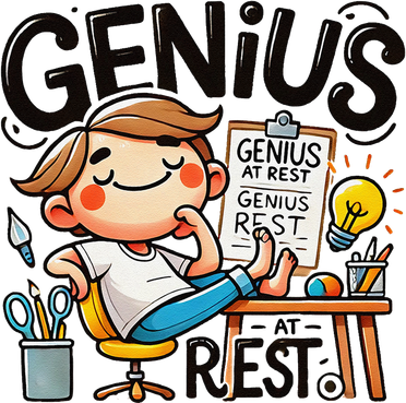 Genius At Rest Funny Women's Long Sleeve Shirt