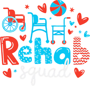 Rehab Squad Pt Rehab Physiotherapist ValentineS Day Kids T-Shirt
