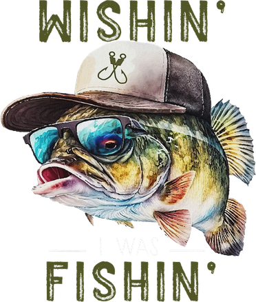 Wishin I Was Fishin Fishing Gift Toddler T-Shirt