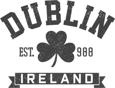Dublin Ireland Est 988 Clover Leaf Shamrock St Patricks Day Gift Kids Hoodie