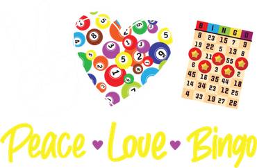 Bingo Player Peace Love Bingo Gift Kids Hoodie