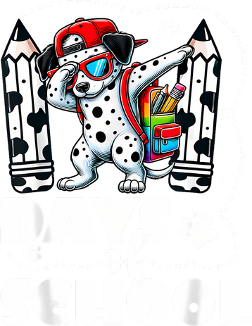 Happy 101 Days Of School Funny Dabbing Dog Pencil Tote Bag