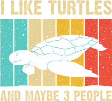 Funny Turtle Design Sea Turtle Lover Button