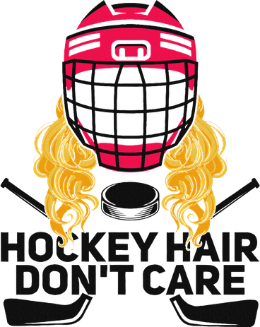 Funny Hockey Hair DonT Care Ice Hockey Girl Player Goalie Women's T-Shirt