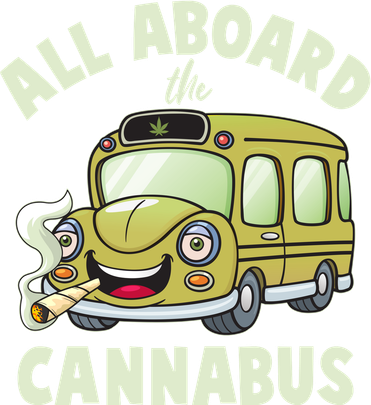 Funny All Aboard The Cannabus Hat