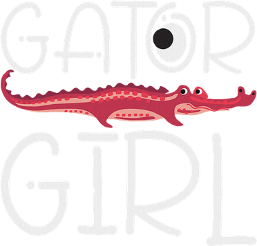 Gator Girl Alligator Crocodile Zoo Animal Lover Women's T-Shirt