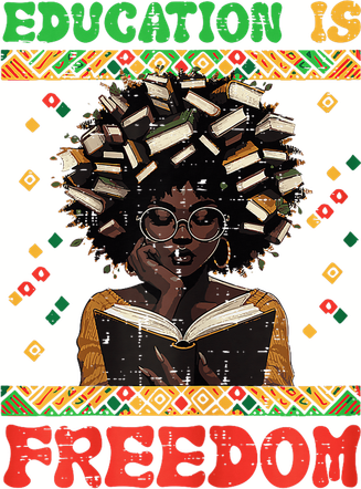 Black History Education Freedom Afro Teacher Female Coaster