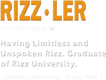 Rizzler Definition Funny Meme Quote Gen Z Alpha Rizz Up Women's Sweatshirt