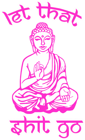 Buddha Says Let That Shit Go Kids Hoodie