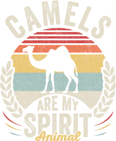 Vintage Retro Camels Are My Spirit Animal Camel Lover Gift Baby Bodysuit