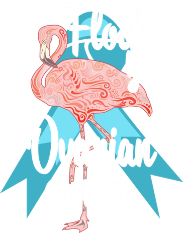 Flock You Ovarian Cancer Flamingo Survivor Warrior Chemo Gift Kids Sweatshirt