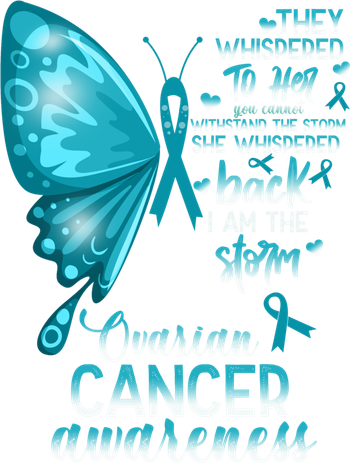 I Am The Storm Ovarian Cancer Awareness Butterfly Gift Hat