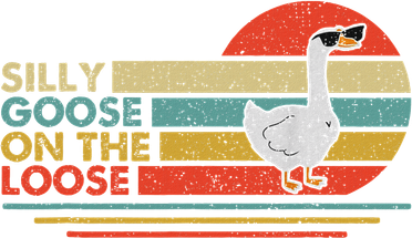 Vintage Silly Goose On The Loose Funny Goose Kids Sweatshirt