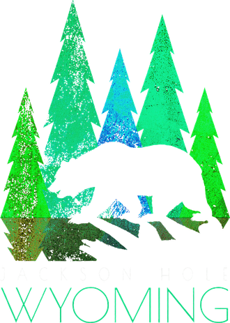 Jackson Hole Wyoming Bear And Trees Jackson Hole Toddler Hoodie