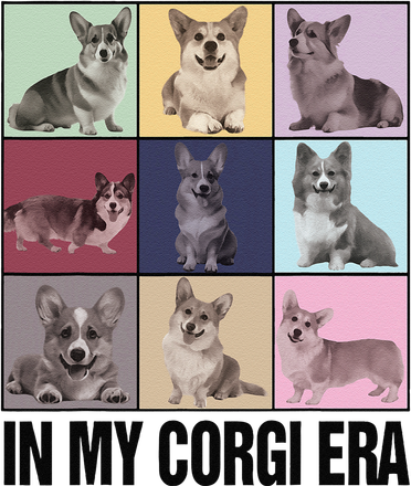 Retro In My Corgi Era Trendy Corgi Mom Dog Mama Mothers Day Gift Flat Bill Trucker Hat