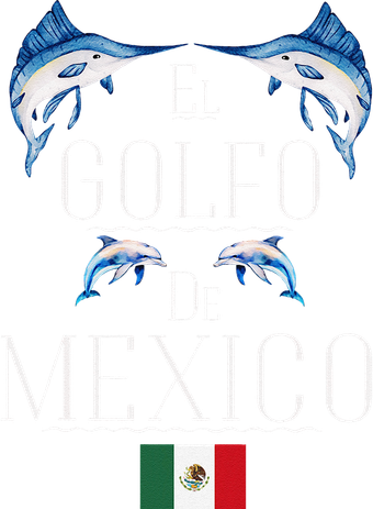 Golf Of Mexico Marlin El Golfo De MéXico Dolphin Flag Women's T-Shirt