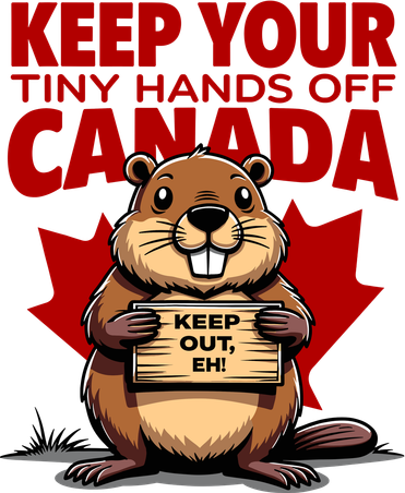 Keep Your Tiny Hands Off Canada Is Not For Sale Funny Kids Long Sleeve Shirt