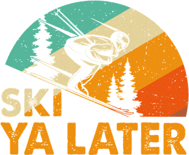 Ski You Later Winter Holiday Skiing Ski Driver Funny Toddler T-Shirt