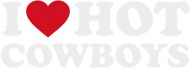I Love Hot Cowboys I Heart Hot Cowboys Cute Rodeo Western Women's Sweatshirt
