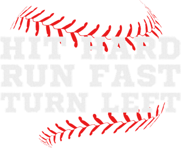 Hit Hard Run Fast Turn Left Funny Baseball Player & Fan Doggie Tank