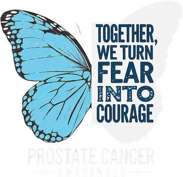 Prostate Awareness Light Blue Ribbon Fear Into Courage Toddler Hoodie