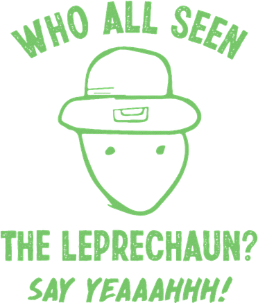 Funny Leprechaun Amateur Sketch Meme Irish St Patricks Day Women's Tank Top