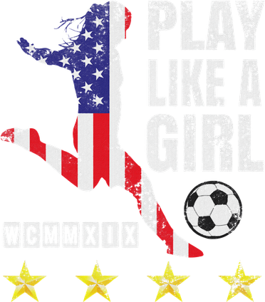 Play Like A Girl Soccer Usa United States Backpack