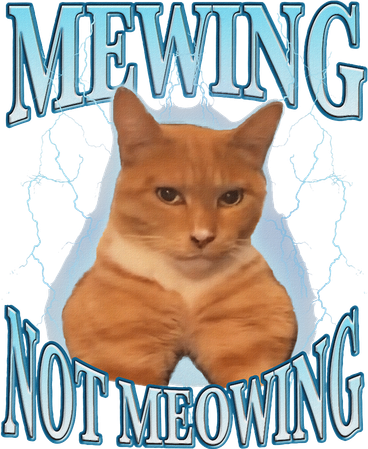 Funny Cat Meme Mewing Looksmax Meowing Cat Trend Backpack