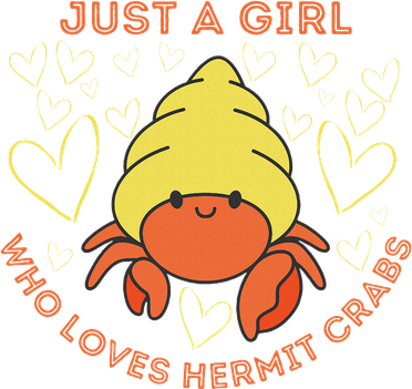 Just A Girl Who Loves Hermit Crabs Cute Hermit Crab Lover Coaster