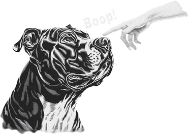 Pit Bull Boop Funny Pit Bull Mousepad