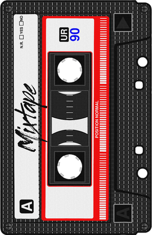 Cassette Tape Music Mix Audio 90s Party 80s Outfit Cassette Women's Hoodie