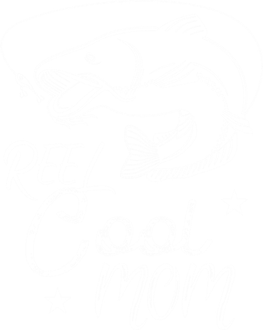 Reel Cool Mom Fathers Day Fishing Mom Cute Gift Backpack