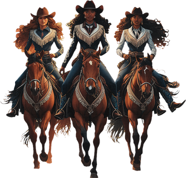 Black Cowgirl Western Rodeo Melanin Black History Texas Women's Sweatshirt