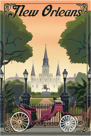 New Orleans Vintage Travel Poster Coffee Mug