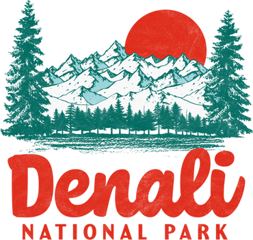 Retro Denali National Park Vintage 80s Vintage Mountain Gift Mousepad