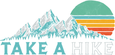 Take A Hike Retro Vibe Mountains 70S Hiking Cool Gift Women's T-Shirt