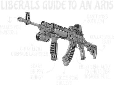 Liberals Guide To An Ar15 Funny Anti Liberal Pro Gun Ar15 2a Doddie Hoodie
