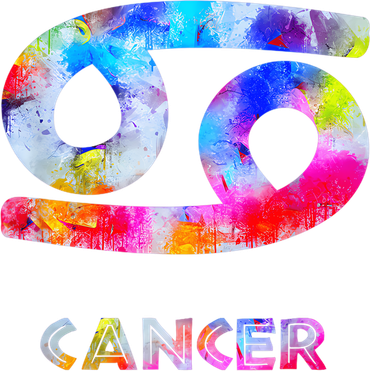 Watercolor Art Cancer Zodiac Sign Symbol Sideways 69 Bucket Hat