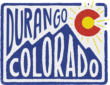 Minimal Retro Mountain Durango Co Colorado Flag Inspired Long Sleeve Shirt