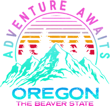 Oregon Retro Vintage Mountains & Outdoors Wilderness State Women's Dry Zone Grid Polo