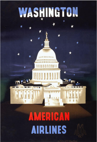 Vintage Washington Travel Poster Button