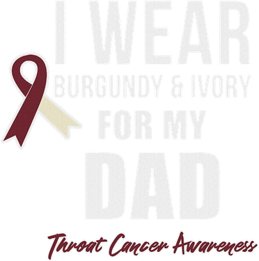 Throat Cancer Awareness Ribbon For My Dad Toddler Hoodie