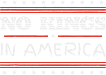 No Kings In America Save Democracy I Dissent Anti Trump Flag Button