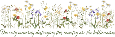 Anti Trump Wildflowers Corrupt Billionaires Golf Towel