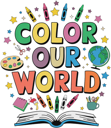 Color Our World Summer Reading Art And Creativity Enthusiast Women's Sweatshirt